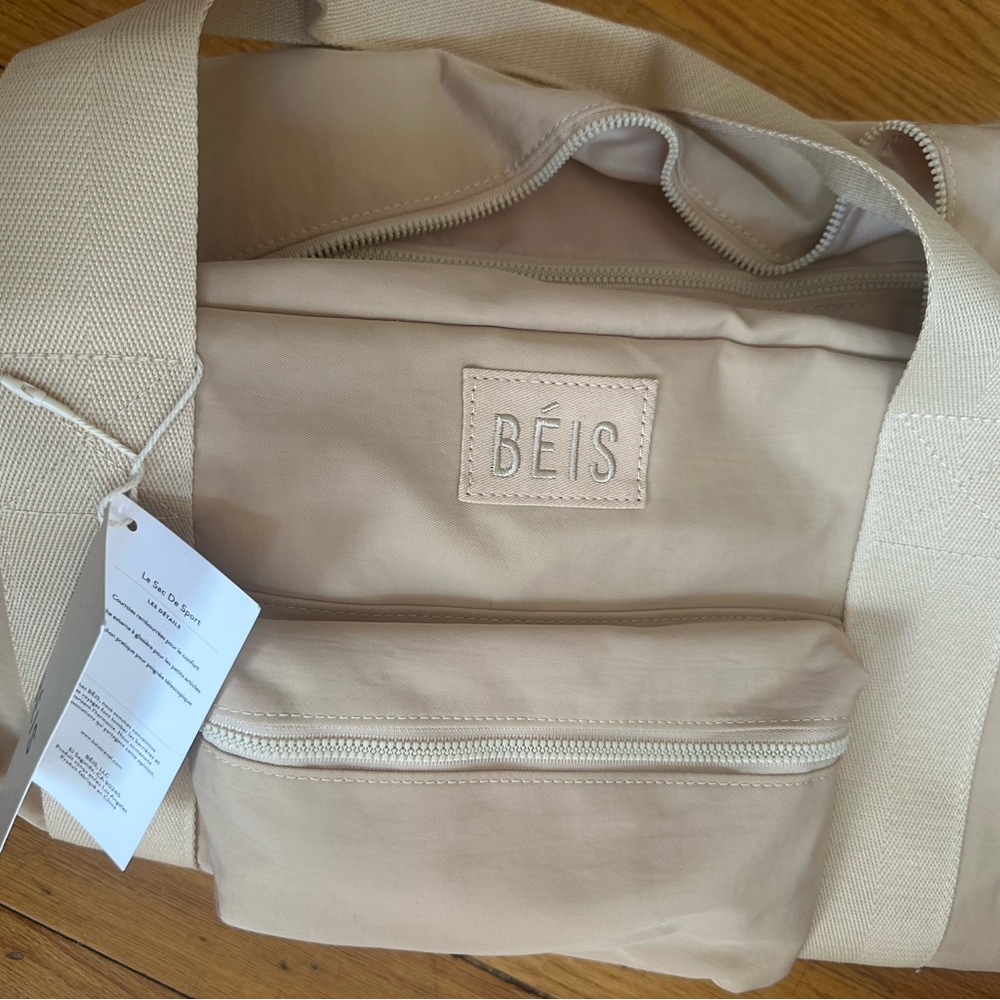 BEIS Beige Sport Duffel Backpack NWT